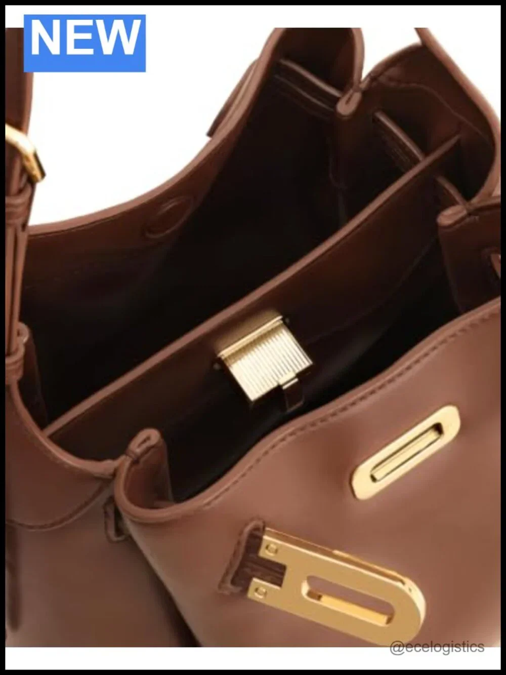 JW PEI Charlene Hobo Bag Faux Leather Double Buckle Shoulder Handbag